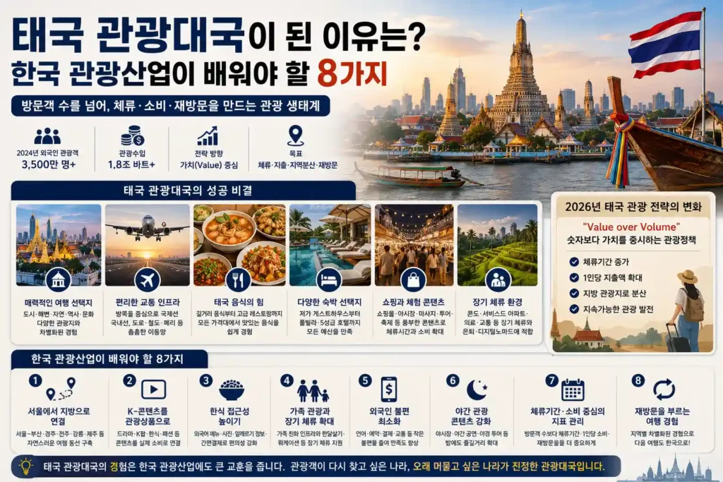 2026년 태국은 관광객 숫자보다 ‘가치’를 강조하고 있다 2026년 태국은 관광객 숫자보다 ‘가치’를 강조하고 있다