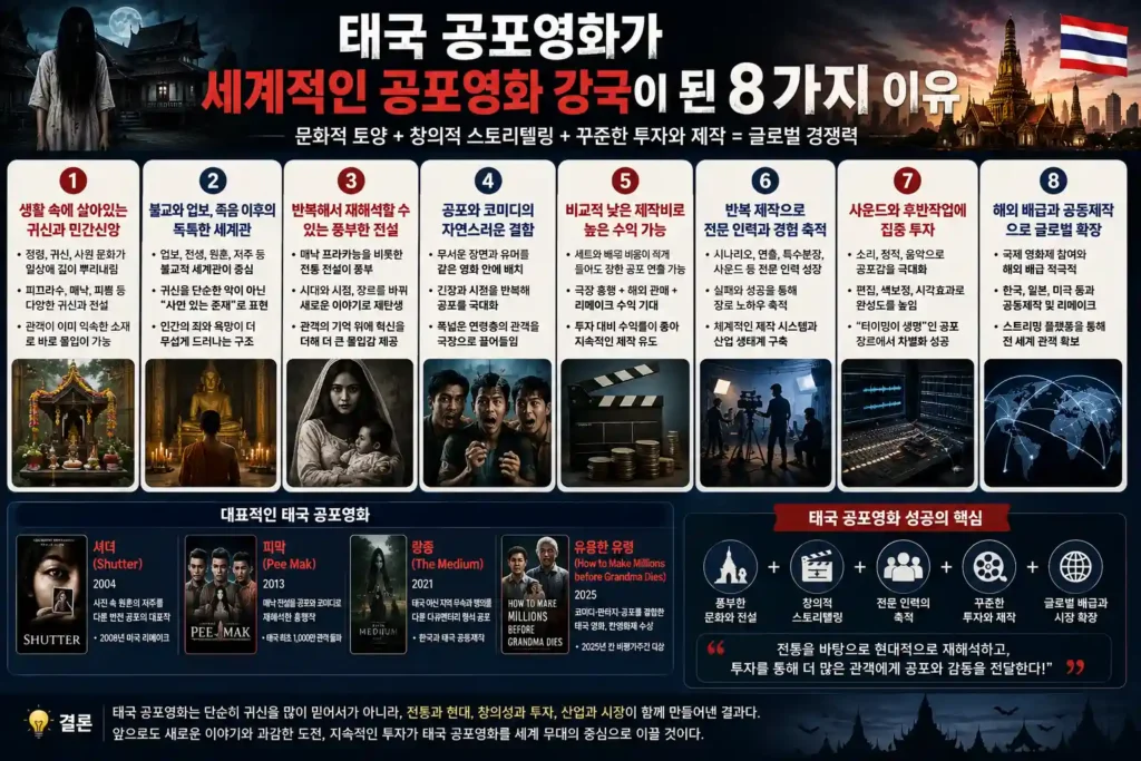 태국 공포영화가 세계적인 공포영화 강국이 된 8가지 이유