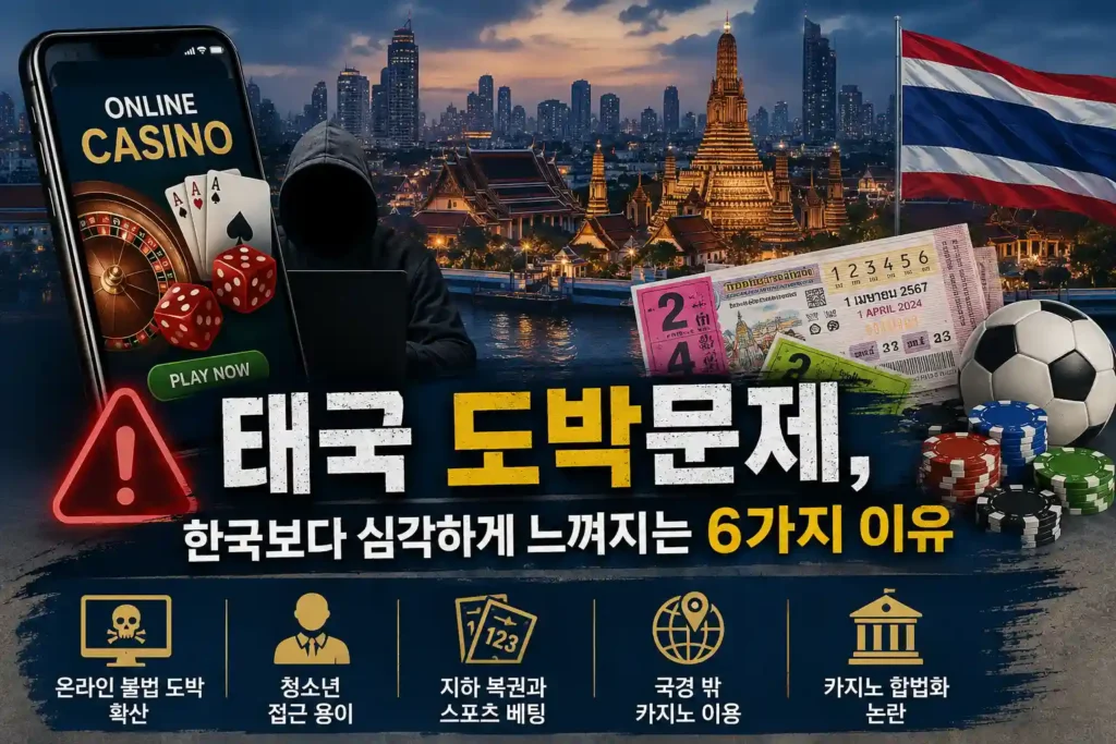 태국 도박문제, 한국보다 심각하게 느껴지는 6가지 이유 태국 도박문제, 한국보다 심각하게 느껴지는 6가지 이유