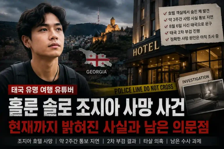 흘룬 솔로 조지아 사망 사건, 현재까지 밝혀진 사실과 남은 의문점