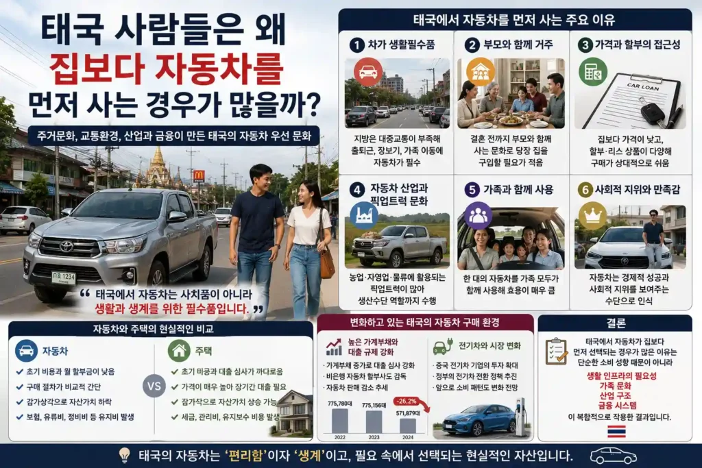 태국 자동차 구매|왜 집보다 자동차를 먼저 사는 경우가 많을까? 태국 자동차 구매|왜 집보다 자동차를 먼저 사는 경우가 많을까?