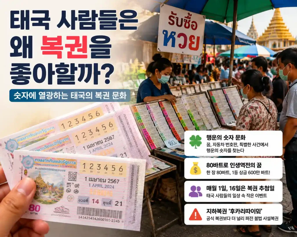 태국 사람들은 왜 복권을 좋아할까? 숫자에 열광하는 태국의 복권 문화 태국 사람들은 왜 복권을 좋아할까? 숫자에 열광하는 태국의 복권 문화