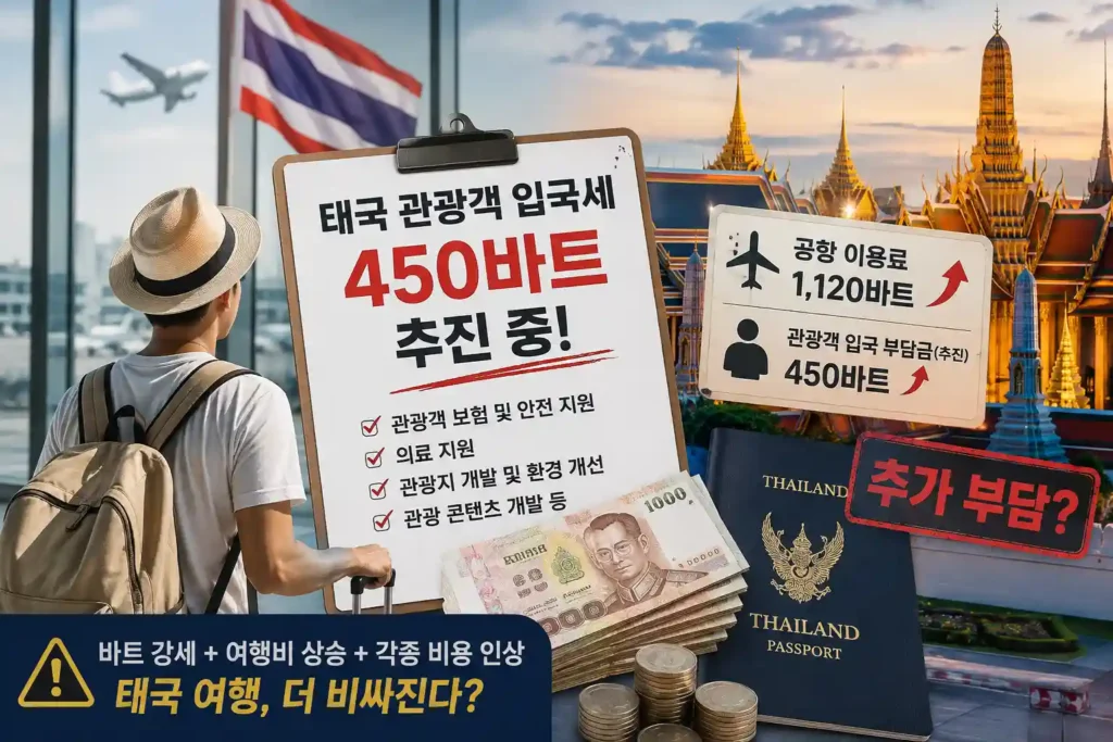 바트 강세로 관광객 줄었는데 태국은 왜 450바트 입국세를 추진할까? 바트 강세로 관광객 줄었는데 태국은 왜 450바트 입국세를 추진할까?