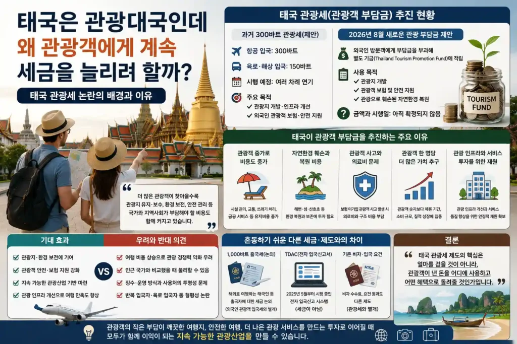 태국 관광세|관광대국 태국은 왜 관광객 부담을 늘리려 할까? 태국 관광세|관광대국 태국은 왜 관광객 부담을 늘리려 할까?